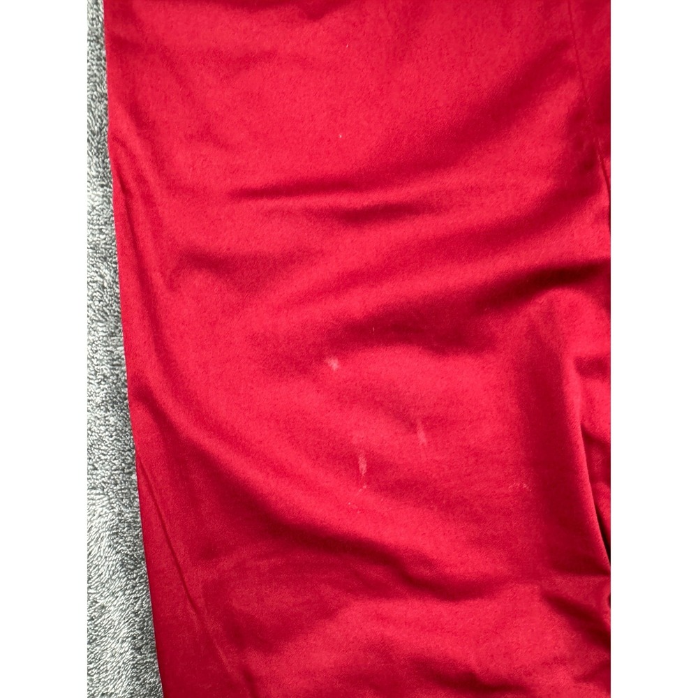 Vintage Y2K Merona Women's Red Stretch Straight Leg Dress Pants Size 4 Mid Rise - Picture 8 of 14